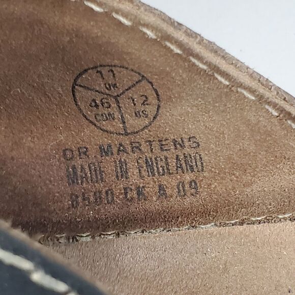 Dr Martens Men's Black Leather Sandals with Velcro Straps Size 12 - Picture 9 of 10